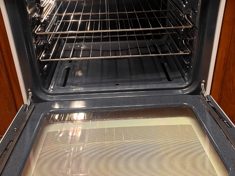after image of oven following a deep clean